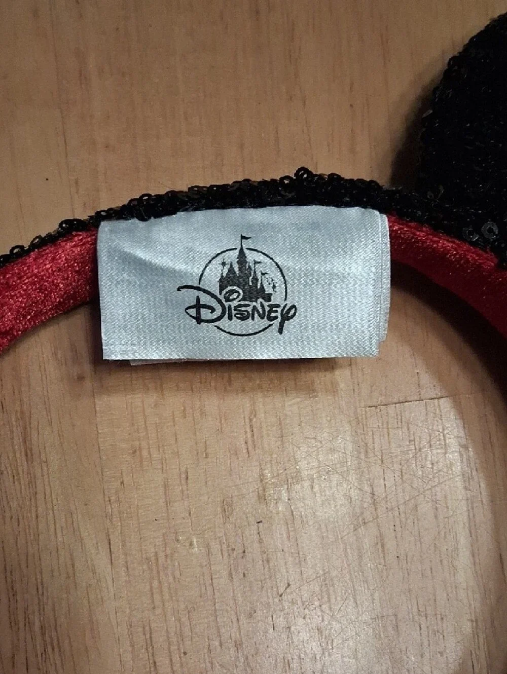 Disney Set Of 2 Sequin Minnie Ear Headbands Red Polka Dot & 4th Of July Colors